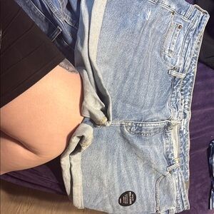 Light Blue Denim Shorts
